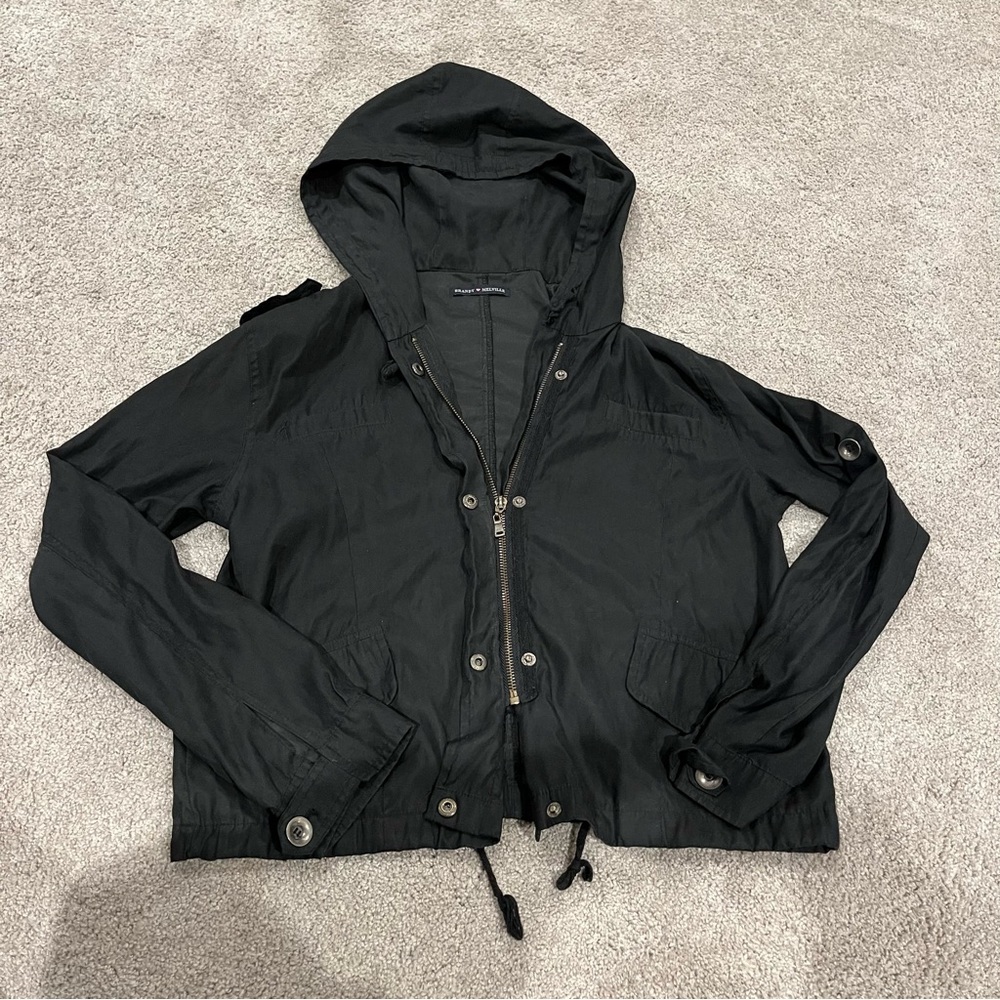 Brandy Melville Black Hailey Windbreaker